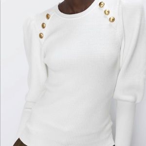 Zara puff sleeve sweater